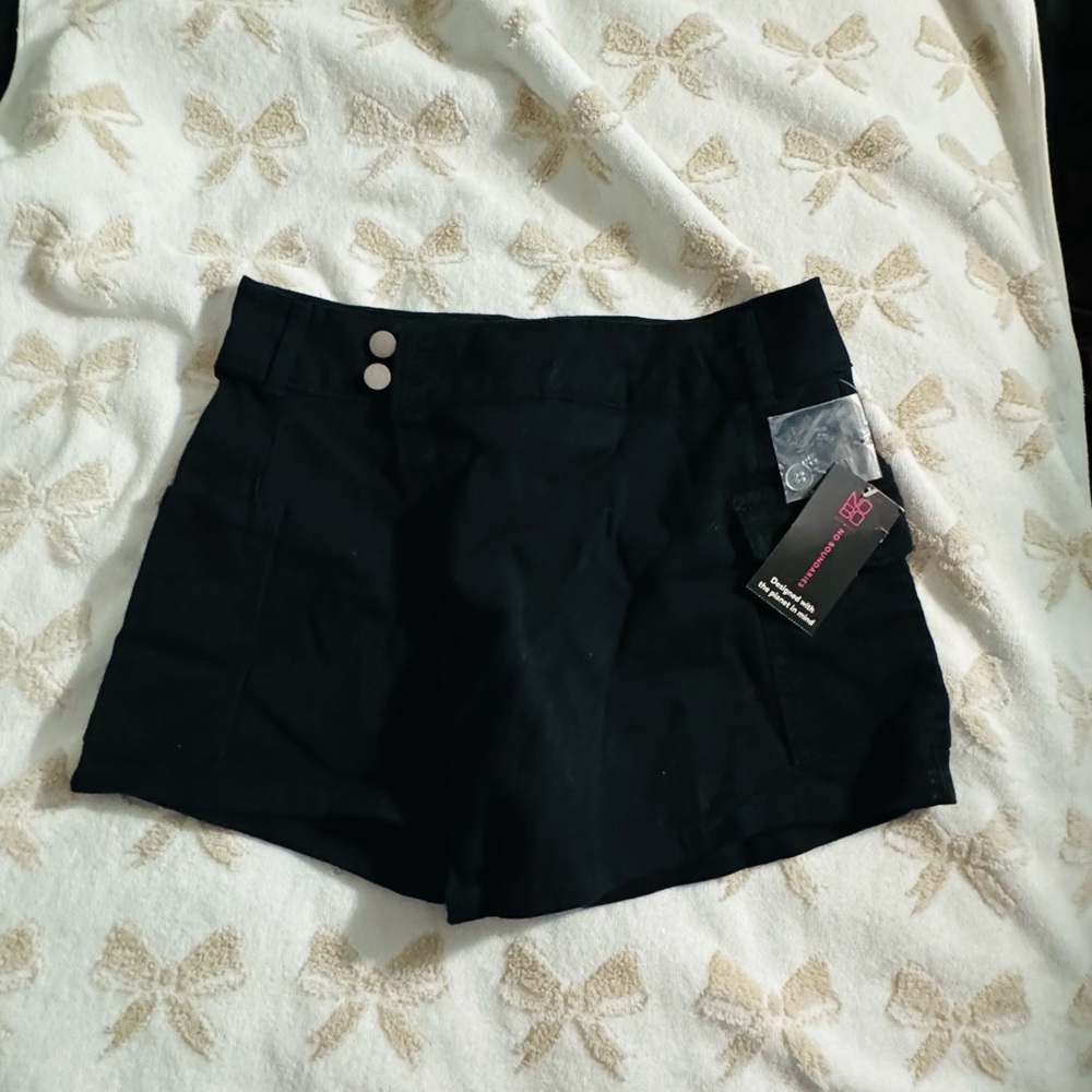 No Boundaries Black High Waist Shorts